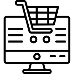 Sticker - Online Shopping Icon