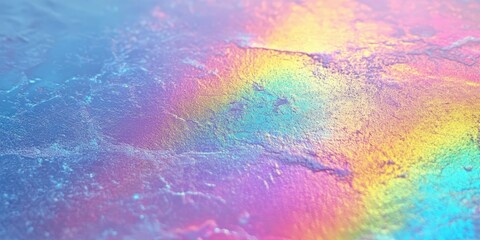 Poster - Colorful Iridescent Surface with Glossy Finish