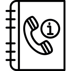 Sticker - Phone Book Icon