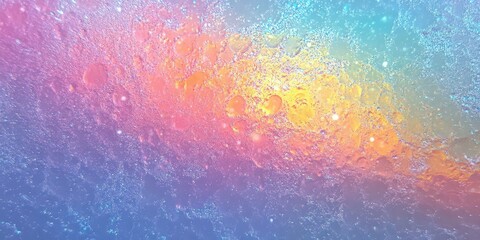 Wall Mural - Colorful Abstract Background with Bubbles and Texture