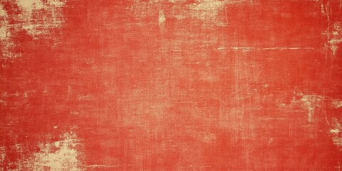 Poster - Textured Red Background with Soft Distress Marks
