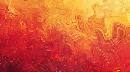 Wall Mural - A vibrant red-to-yellow gradient with swirling patterns and a subtle grainy finish.