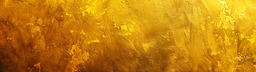 abstract yellow and gold grunge background texture banner with copy space, golden gradient backgroun