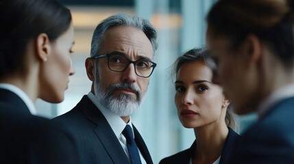 Poster - A legal team in deep discussion about defending a whistleblower, focusing on ethical protection and justice
