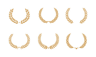 laurel wreath vector element. suitable for award and certificate design element.