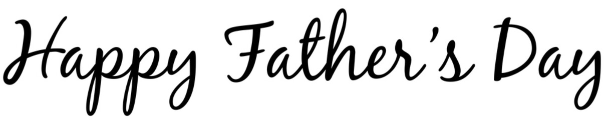 Poster - Digital png illustration of happy father day text on transparent background
