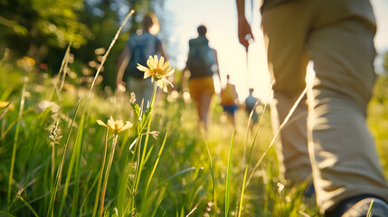 Exploring nature's beauty on a sunny day