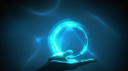 Poster - Technology or business template loopable background