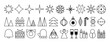 © HelenArt - Christmas Minimalist Black Line Icons Collection