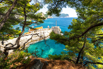 Wall Mural - old fortress in Petrovac na Moru in Montenegro