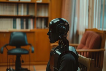 Poster - ai chatbot as a virtual therapist ,a visual guide on integrating robotics into business practices to