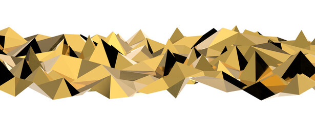 Poster - gold Abstract mosaic background, gold polygon background, abstract background