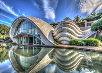 Poster - Shell-Inspired Architectural Marvels: Innovative Design and Structure
