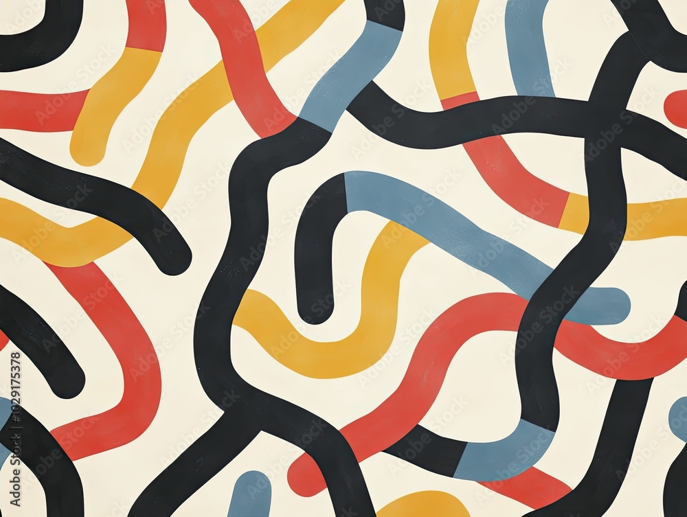 An intricate maze of intertwined lines, representing the confusion and ...
