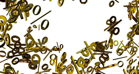 Poster - Blurred sale background. 3d transparent PNG