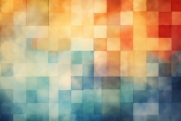 Poster - Minimalistic design with soft pastel colors  pale blue and gray backgrounds with subtle graphics