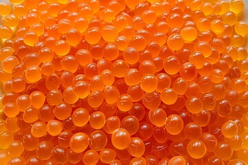 Bright orange salmon roe