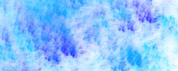 Wall Mural - Nature landscape in environment day horizon skyline view design abstract background. Horizon spring morning sky with clouds background. Grungy colorful background. Blue watercolor splash background.