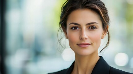 Poster - Headshot of a business woman in formal attire. 