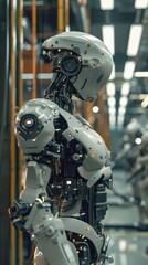 Aufkleber - Robot fabrication center of tomorrow, 4K hyperrealistic photo