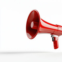 Red Megaphone Isolated