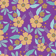 © ZUHRI - Amazing seamless floral pattern with bright colorful small flowers.