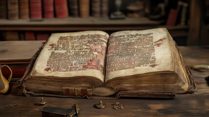 Poster - Medieval codex created with Generative AI