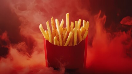 French fries background