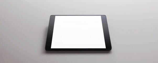 Aufkleber - Tablet on white background, 4K hyperrealistic photo