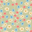 © ZUHRI - Amazing seamless floral pattern with bright colorful small flowers.