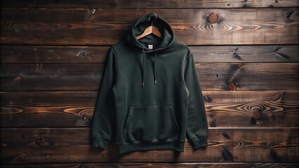 Sticker - Free Photo winter hoodie with new mockup hoodie hanging fashion Background	