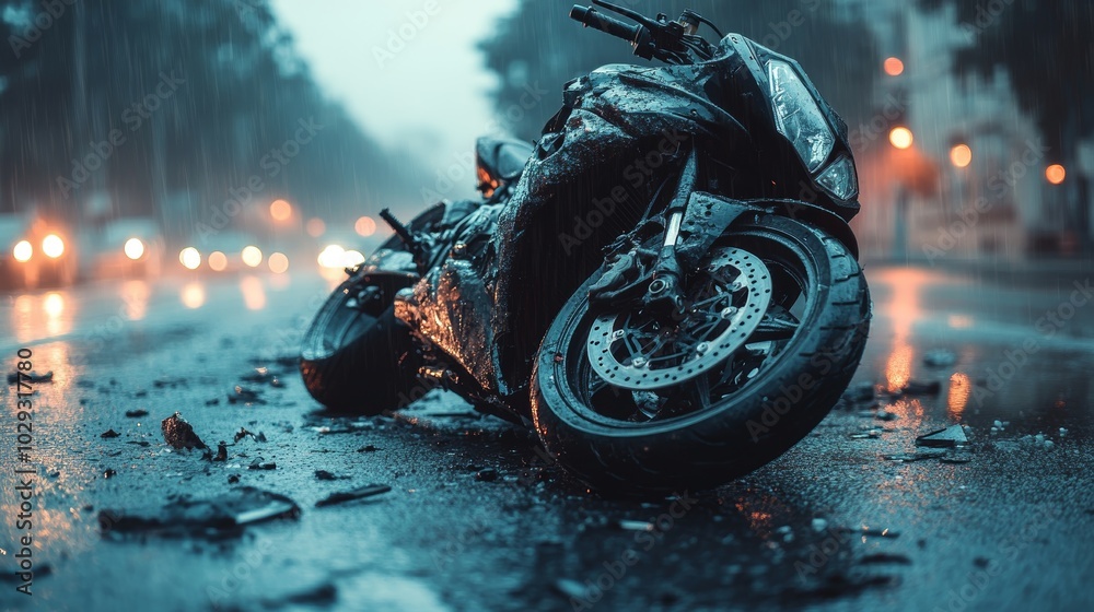 Devastating urban motorcycle crash a look at the aftermath of a traffic ...