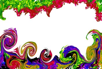 abstract colorful background with frame