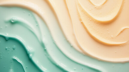 Poster - The artwork features a blend of pastel colors in smooth swirls, showcasing a calming and fluid design. The textures emphasize the colors beautifully