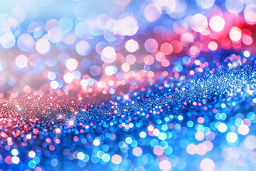 Poster - Glitter bokeh background with colorful sparkling effects and shining lights
