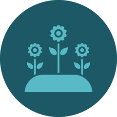 Poster - Flowers Icon Design