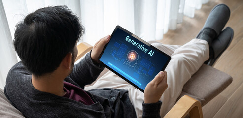 Poster - generative ai virtual assistant tools for prompt engineer and user for ease of engage artificial int