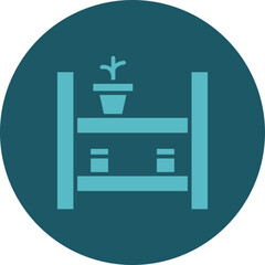 Poster - Shelves Icon Design