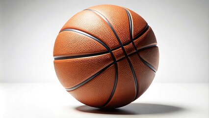 Wall Mural - realistic basketball illustration on white background