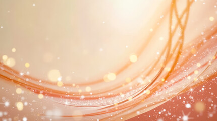 Poster - Swirling shades of orange and gold blend seamlessly, creating a soothing background filled with shimmering light that evokes a sense of warmth and calm
