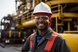 © NikoG - Portrait of a African American male worker on oil platform
