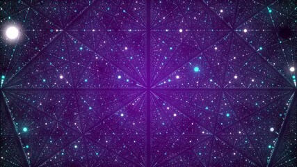 Aufkleber - Universe abstract color infinite space illustration. Futuristic stardust. 3D rendering.