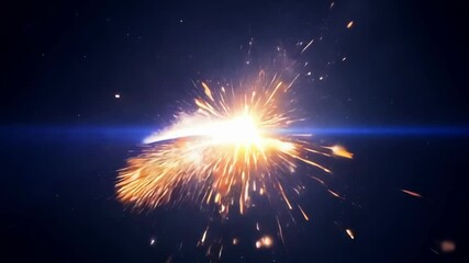 Aufkleber - Dazzling explosion of white light in deep space, radiating energy and power against the cosmic universe backdrop, captivating with vibrant beauty for design or wallpaper
