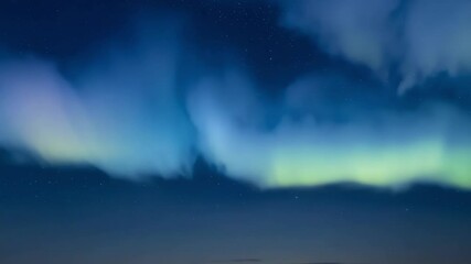 Aufkleber - Vivid beams of light dance across the night sky in green, blue, and purple hues, creating a magical aurora borealis display that enchants all