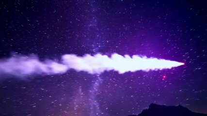 Aufkleber - Gazing at the starry night sky fills us with awe, wonder, and tranquility, inviting exploration of the vast cosmos