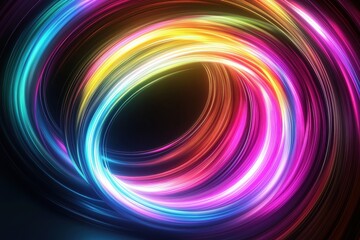 Poster - a colorful swirl of light