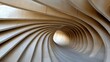 © Business Image - Abstract wooden tunnel design for modern architecture and creative spaces