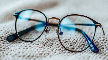 Round spectacles for spring fashion and optical design