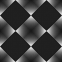 Poster - Monochrome seamless geometrical circle pattern background design - abstract black and white vector illustration from circles