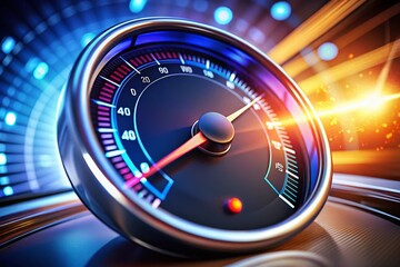 Poster - Speedometer Logo Design for Performance Metrics and Business Growth